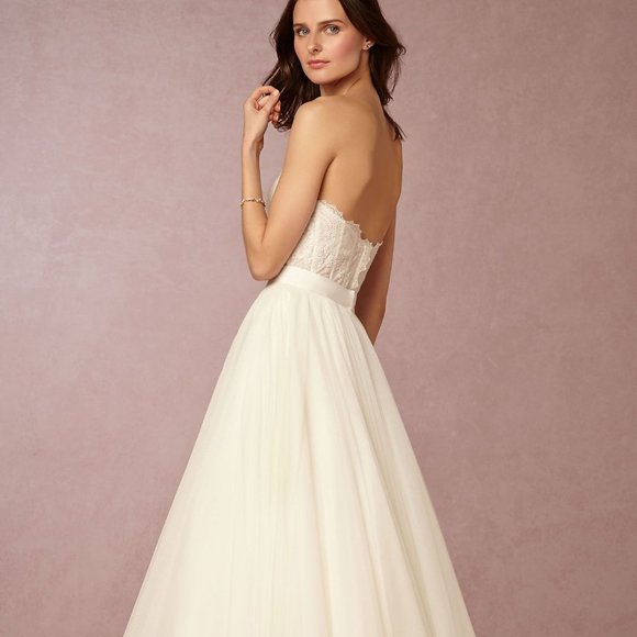 BHLDN Watters Carina Corset Top Wedding Size 2 - Picture 5 of 16